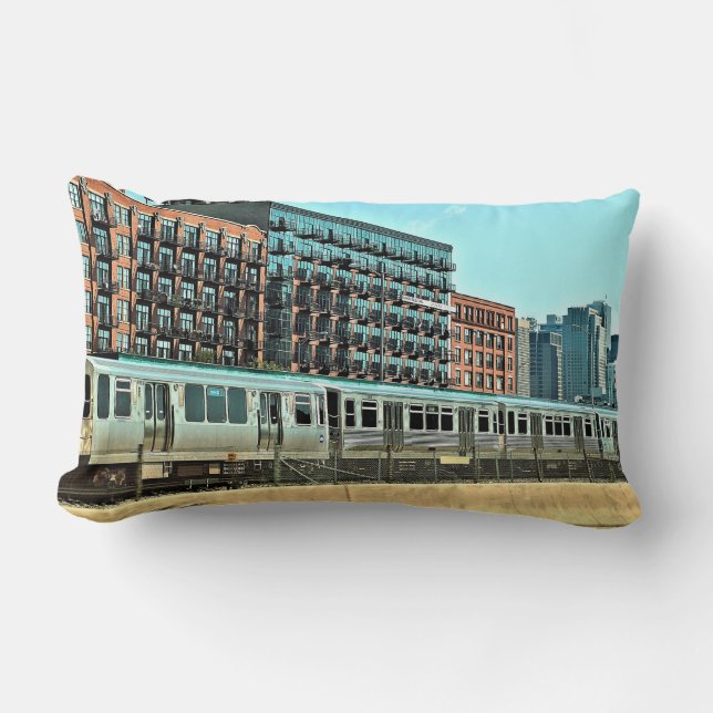 Chicago EL Pillow (Front)