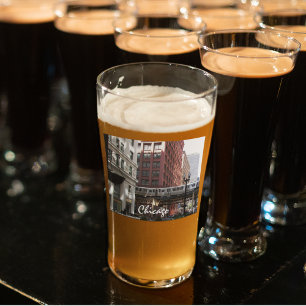 Chicago Elevated Loop Train Photo Glass