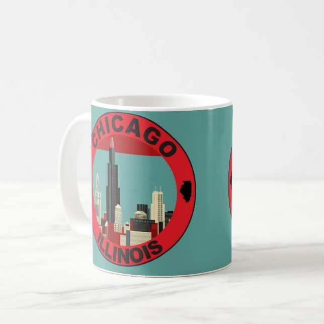 Chicago Emblem Mug (Front Left)