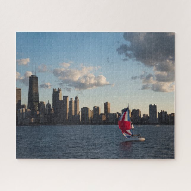 Chicago et lac Michigan Jigsaw Puzzle (Horizontal)