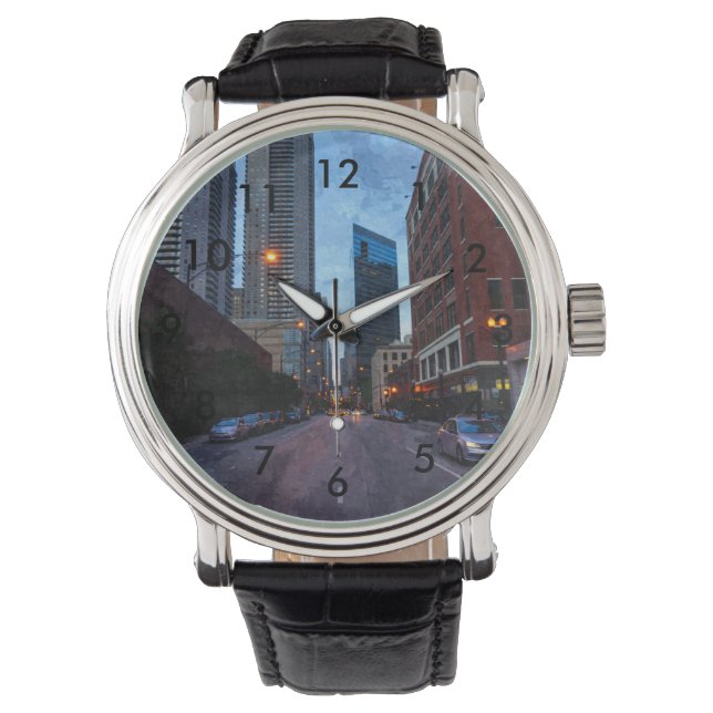 Chicago Evening Drive Watch (Front)