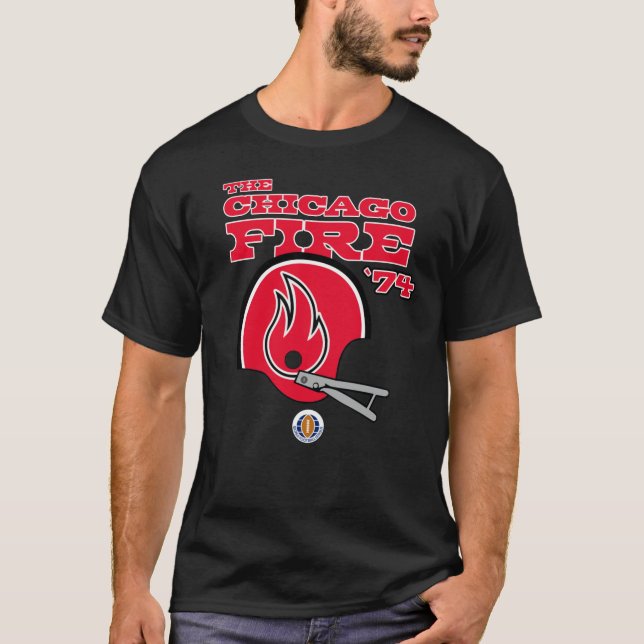 Chicago Fire Helmet T-Shirt (Front)