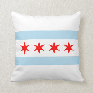 Chicago Flag American MoJo Pillow