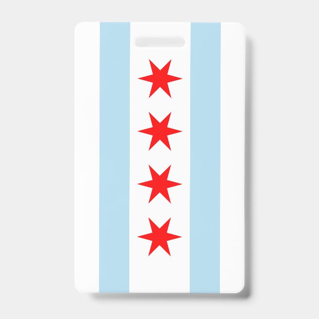 Chicago Flag Badge (Front)