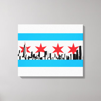 Chicago Flag Canvas Print