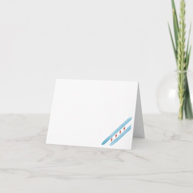 Chicago Flag Card Blank (Front)