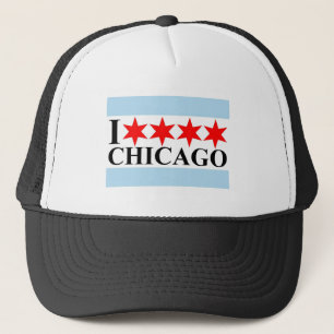 Chicago Flag - I Love Chicago Trucker Hat