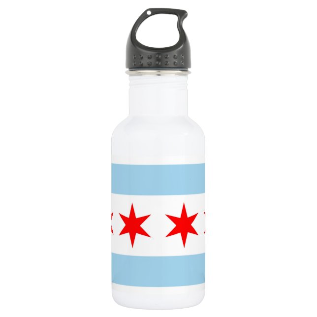 Chicago Flag, Illinois State Liberty Bottle (Front)