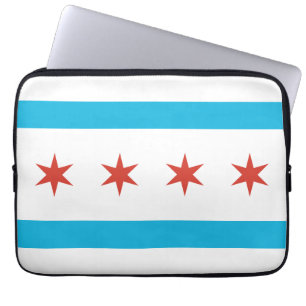 Chicago Flag Laptop Sleeve