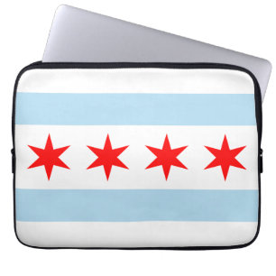 Chicago Flag Laptop Sleeve