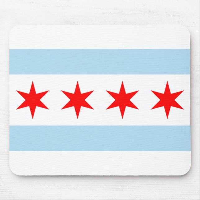 Chicago Flag Mousepad (Front)