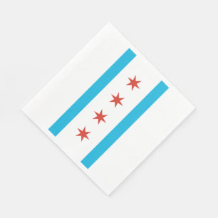 Chicago Flag Napkin