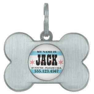 Chicago Flag Pet ID Tag