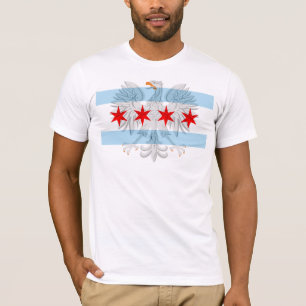 Chicago Flag Polish Eagle T-Shirt