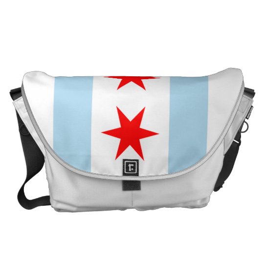 Chicago Flag Rickshaw Messenger Bag