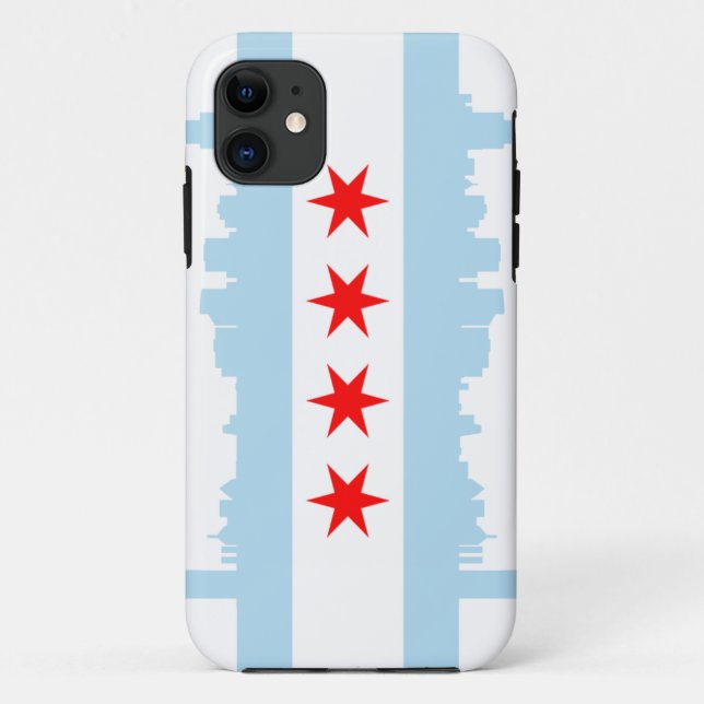 Chicago Flag Skyline Case-Mate iPhone 5 Case-Mate iPhone Case (Back)