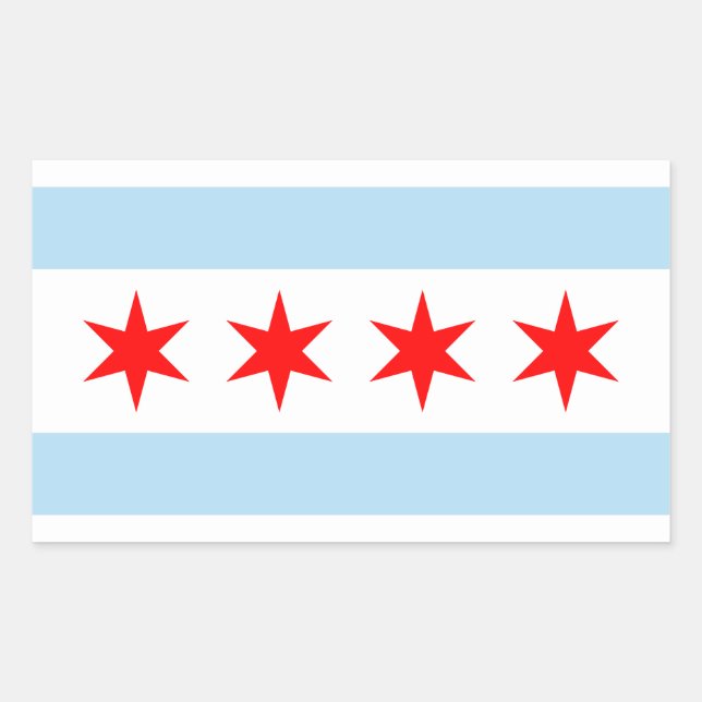 Chicago Flag Sticker (Front)