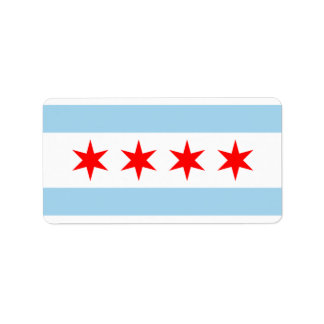 CHICAGO FLAG STICKERS! LABEL