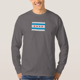 Chicago Flag T-Shirt Long Sleeve