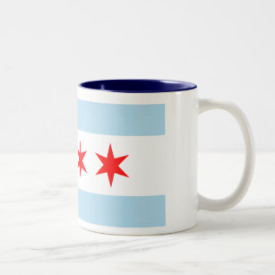 Chicago Flag Two-Tone Coffee Mug