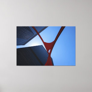 Chicago Flamingo Canvas Print