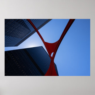 Chicago Flamingo Poster