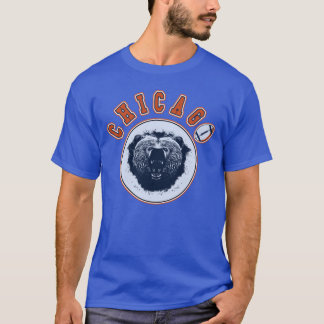 Chicago Football Vintage Retro Bear Illinois Fan T-Shirt
