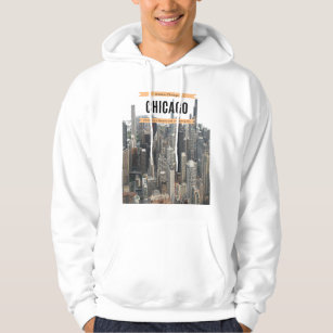 Chicago From Abov  Hoodie
