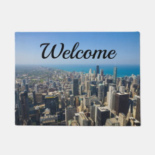 Chicago From Above Welcome Doormat
