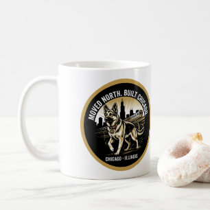Chicago German Shepherd African Heritage Pride Art Coffee Mug