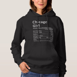 CHICAGO GIRL IL ILLINOIS Funny City Home Roots USA Hoodie