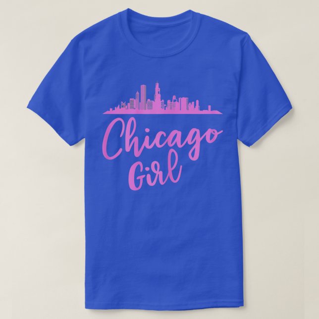 Chicago Girl Illinois State  T-Shirt (Design Front)