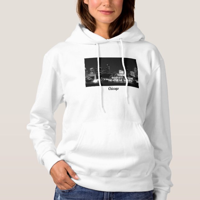Chicago Grant Park Grayscale Hoodie (Front)
