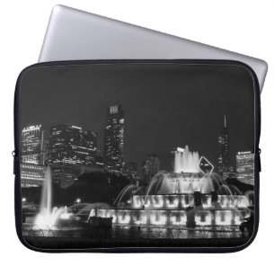 Chicago Grant Park Grayscale Laptop Sleeve