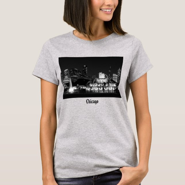 Chicago Grant Park Grayscale T-Shirt (Front)