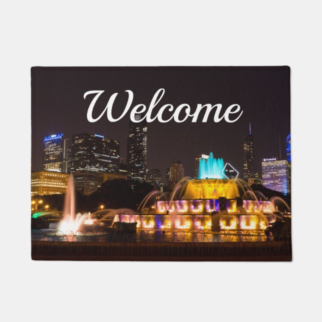 Chicago Grant Park Welcome Doormat (Front)