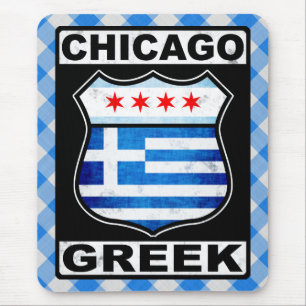 Chicago Greek American Mousemat Mouse Pad