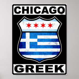 Chicago Greek American Poster