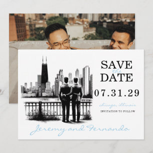 Chicago Grooms Save The Date