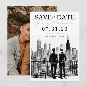 Chicago Grooms Save The Date