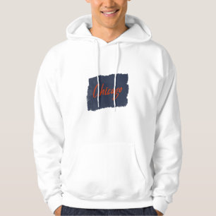 Chicago Handwritten Typography Hoodie