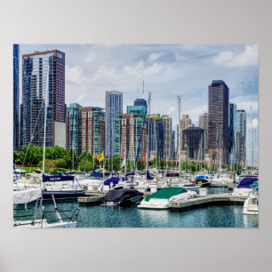 Chicago Harbour Poster
