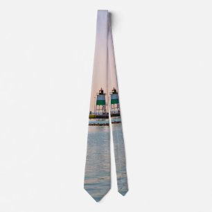 Chicago Harbour Southeast Lighthouse Neck Tie
