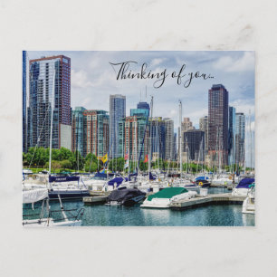 Chicago Harbour Thinking Of You Postcard