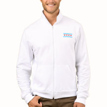 Chicago Heart Flag Men's Jacket