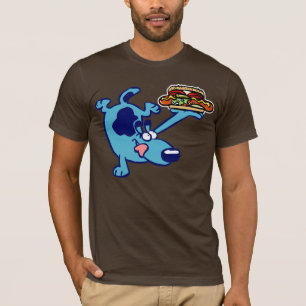 Chicago Hot Dog 2 (blue cartoon dog) T-Shirt