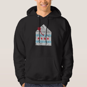 Chicago House Music - Dj Turntable Flag Edm Hoodie
