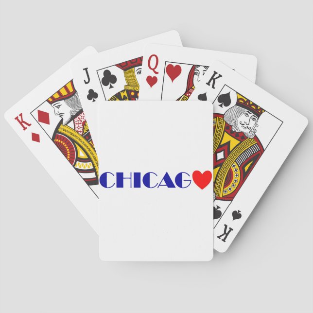 chicago i like playing cards (Back)