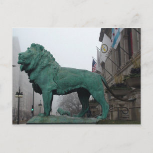 Chicago Icons, Art Institute Lion Postcard