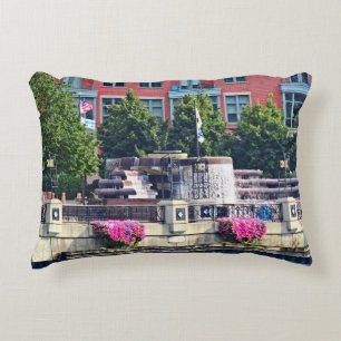 Chicago IL - Centennial Fountain Closeup Accent Pillow